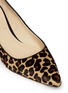 Detail View - Click To Enlarge - COLE HAAN - 'Bradshaw' leopard calf hair wedge pumps