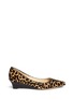 Main View - Click To Enlarge - COLE HAAN - 'Bradshaw' leopard calf hair wedge pumps