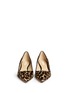 Figure View - Click To Enlarge - COLE HAAN - 'Bradshaw' leopard calf hair wedge pumps
