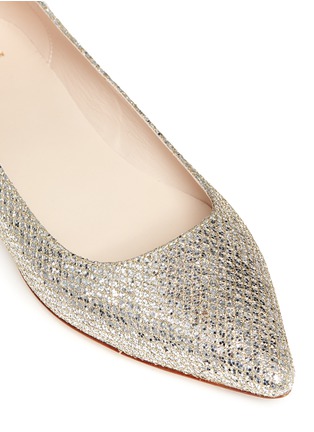 Detail View - Click To Enlarge - COLE HAAN - 'Tartine' mesh glitter skimmer flats