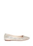 Main View - Click To Enlarge - COLE HAAN - 'Tartine' mesh glitter skimmer flats