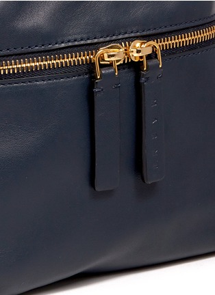 Detail View - Click To Enlarge - MARNI - 'Backpack' mini colourblock leather bucket bag