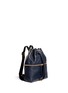 Front View - Click To Enlarge - MARNI - 'Backpack' mini colourblock leather bucket bag