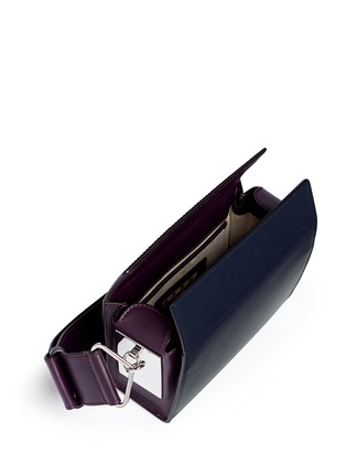 Detail View - Click To Enlarge - MARNI - 'Box' mini magnetic flap colourblock leather shoulder bag