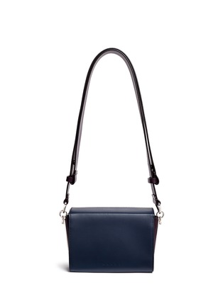 Back View - Click To Enlarge - MARNI - 'Box' mini magnetic flap colourblock leather shoulder bag