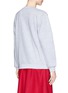 Back View - Click To Enlarge - CYNTHIA & XIAO - Braided paracord cotton blend sweatshirt