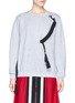Main View - Click To Enlarge - CYNTHIA & XIAO - Braided paracord cotton blend sweatshirt