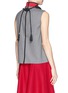 Back View - Click To Enlarge - CYNTHIA & XIAO - Braided paracord collar sleeveless top