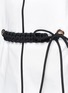 Detail View - Click To Enlarge - CYNTHIA & XIAO - Braided paracord belt sleeveless shirtdress