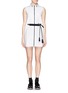 Main View - Click To Enlarge - CYNTHIA & XIAO - Braided paracord belt sleeveless shirtdress
