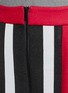 Detail View - Click To Enlarge - CYNTHIA & XIAO - Contrast stripe wool-blend felt flare skirt