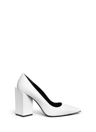 Main View - Click To Enlarge - PIERRE HARDY - Twist block heel leather pumps