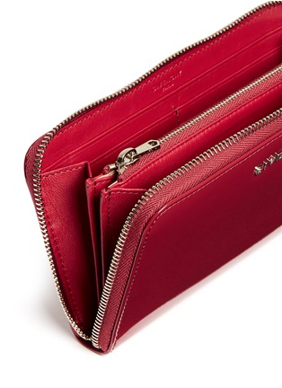 Detail View - Click To Enlarge - GIVENCHY - 'Pandora' patent leather zip continental wallet