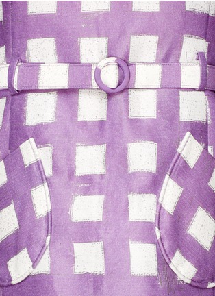 Detail View - Click To Enlarge - CHICTOPIA - Grid check pinafore dress