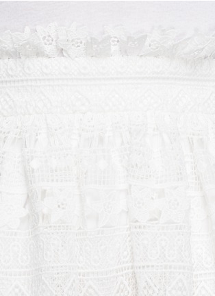 Detail View - Click To Enlarge - HELEN LEE - Geometric lace maxi skirt
