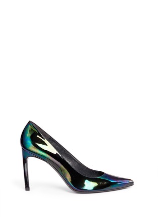 Main View - Click To Enlarge - STUART WEITZMAN - 'Heist' holographic patent leather pumps