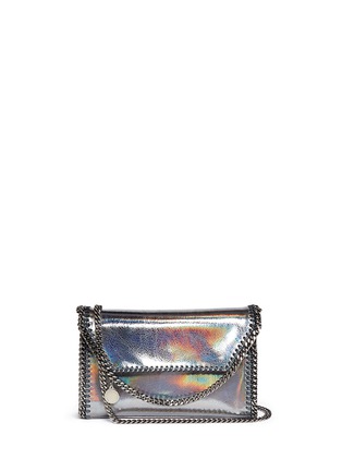 Main View - Click To Enlarge - STELLA MCCARTNEY - 'Falabella' mini holographic cracklé chain bag