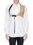 Main View - Click To Enlarge - DRIES VAN NOTEN - 'Cooper' embroidery harness cotton shirt