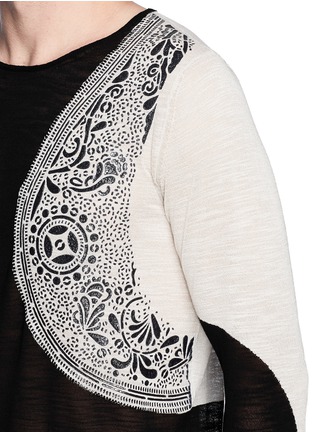 Detail View - Click To Enlarge - DRIES VAN NOTEN - 'Napoleon' harness sweater