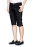 Front View - Click To Enlarge - DRIES VAN NOTEN - 'Pender' embroidered denim shorts