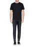 Figure View - Click To Enlarge - DRIES VAN NOTEN - 'Palmer' jacquard quilted leg cropped pants