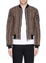 Main View - Click To Enlarge - DRIES VAN NOTEN - 'Vinny' rope embroidery cotton bomber jacket