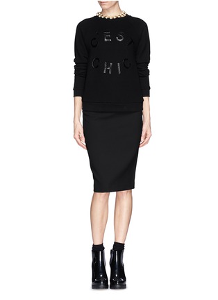 Figure View - Click To Enlarge - ELIZABETH AND JAMES - 'Aisling' jersey pencil skirt