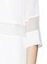 Detail View - Click To Enlarge - ELIZABETH AND JAMES - 'Sidonie' organza panel silk crepe dress