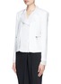 Front View - Click To Enlarge - ELIZABETH AND JAMES - 'Brighton' double layer chiffon crepe jacket