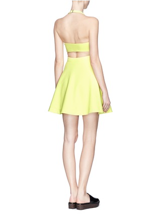 Back View - Click To Enlarge - ELIZABETH AND JAMES - 'Darrien' cutout halter dress