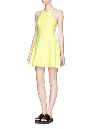 Figure View - Click To Enlarge - ELIZABETH AND JAMES - 'Darrien' cutout halter dress