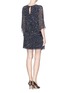 Back View - Click To Enlarge - ALICE & OLIVIA - 'Lyla' sequin beaded blouson dress 