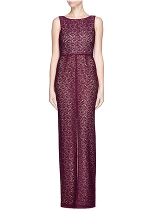 Main View - Click To Enlarge - ALICE & OLIVIA - 'Gemma' floral lace maxi dress