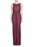 Main View - Click To Enlarge - ALICE & OLIVIA - 'Gemma' floral lace maxi dress