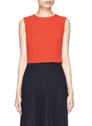 Main View - Click To Enlarge - ALICE & OLIVIA - 'Klynn' crepe cropped top