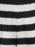 Detail View - Click To Enlarge - ALICE & OLIVIA - Lurex stripe tweed pleat shorts