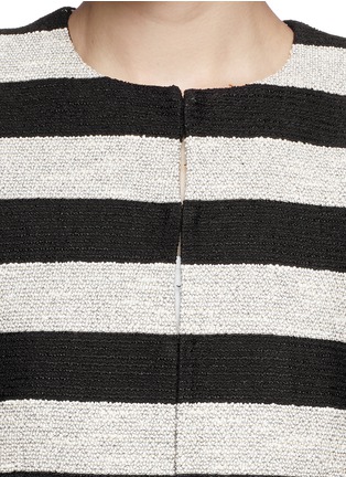 Detail View - Click To Enlarge - ALICE & OLIVIA - 'Kidman' metallic stripe box jacket