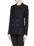 Front View - Click To Enlarge - PROENZA SCHOULER - Double breasted crepe blazer
