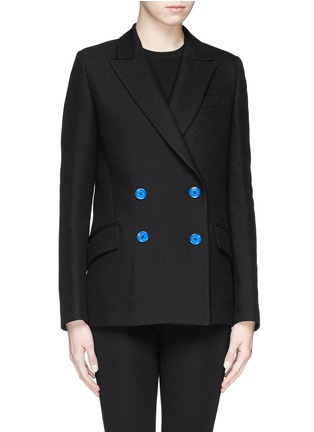Main View - Click To Enlarge - PROENZA SCHOULER - Double breasted crepe blazer