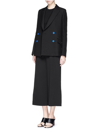 Figure View - Click To Enlarge - PROENZA SCHOULER - Double breasted crepe blazer
