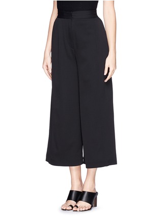 Front View - Click To Enlarge - PROENZA SCHOULER - Cropped wide leg wool pants