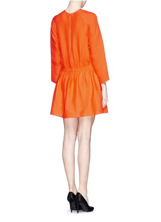 Back View - Click To Enlarge - CARVEN - Elastic waist cady dress