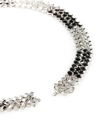 Detail View - Click To Enlarge - CZ BY KENNETH JAY LANE - Radiant cut cubic zirconia necklace