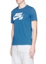 Front View - Click To Enlarge - NIKE - Swoosh logo print Dri-FIT T-shirt