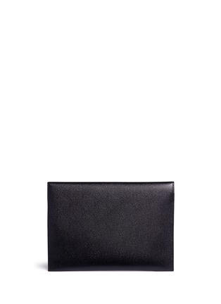 Detail View - Click To Enlarge - THOM BROWNE  - Lock pebble grain leather document holder