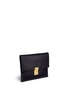 Figure View - Click To Enlarge - THOM BROWNE  - Lock pebble grain leather document holder