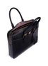 Detail View - Click To Enlarge - THOM BROWNE  - Pebbled leather business briefcase