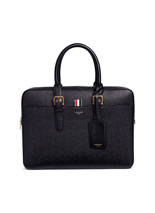 Main View - Click To Enlarge - THOM BROWNE  - Pebbled leather business briefcase