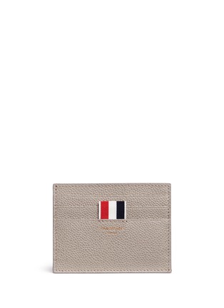 Main View - Click To Enlarge - THOM BROWNE  - Pebble grain leather card holder