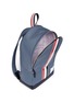  - THOM BROWNE  - Leather stripe Mackintosh backpack